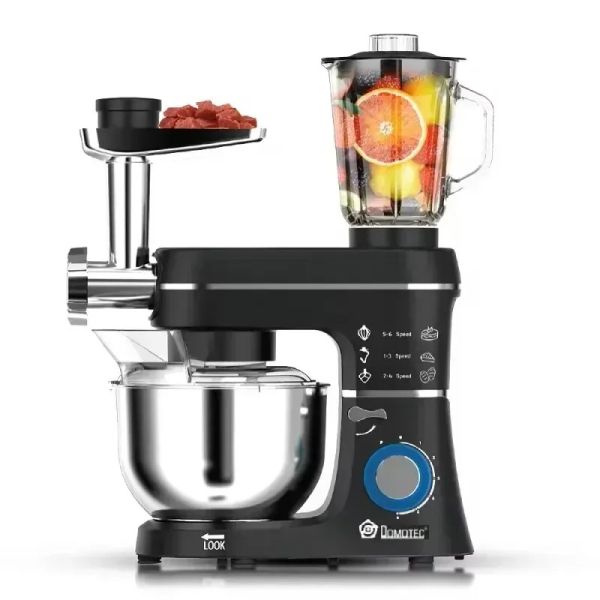 Кухонний комбайн 5в1 Domotec MS-6676B 10 л 1400 Вт з блендером та м’ясорубкою